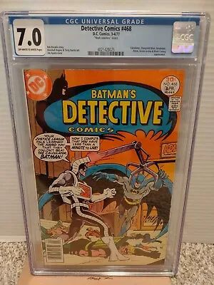 Buy DETECTIVE COMICS #468 CGC 7.0  DC Comics  1977  Batman Vs The Calculator  🇺🇸 • 39.18£