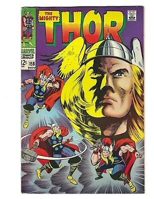 Buy Thor #158 1968 Flat Tight And Glossy Beauty! Origin Of Thor Don Blake! Combine • 28.14£