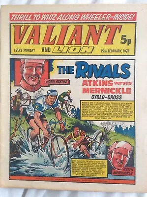 Buy Valiant And Lion 22/2/1975 Whiz-Along Wheeler, Spellbinder IPC Comic • 3.99£