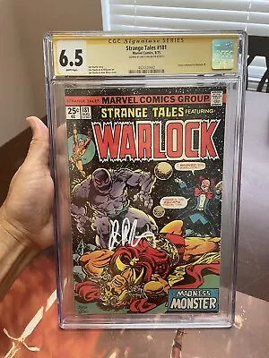 Buy Strange Tales #181 CGC 6.5 SS Starlin 2nd App Gamora  Warlock Story Marvel Comic • 90.68£