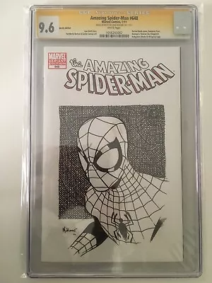 Buy Amazing Spider-Man 648 Mike McKone Original Spider-Man Sketch CGC 9.6 Cool Webs! • 519.69£