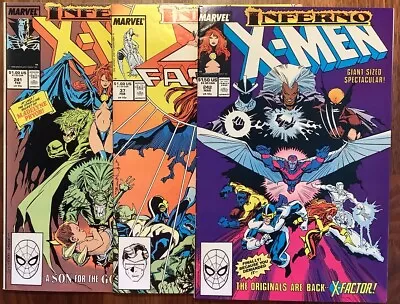 Buy UNCANNY X-MEN # 241 242 And X-Factor 37 - FN/VF - INFERNO Mr Sinister • 6.99£