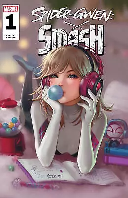 Buy SPIDER-GWEN SMASH #1 Leirix Variant Limited To ONLY 500 With COA • 19.95£