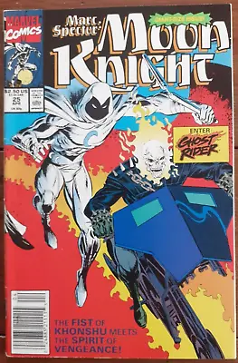 Buy Marc Spector: Moon Knight 25, Ghost Rider, Marvel Comics, April 1991, Fn+ • 7.99£