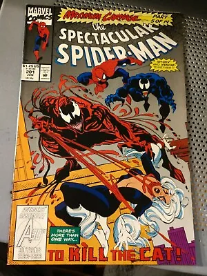Buy Spectacular Spiderman 201 1993 Maximum Carnage Venom New Old Stock Never Read  • 8.63£