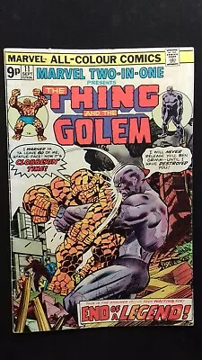 Buy Marvel Two-in-One #11 (1975 Marvel ) The THING  And GOLEM   Fn-  (6.0) • 3.75£