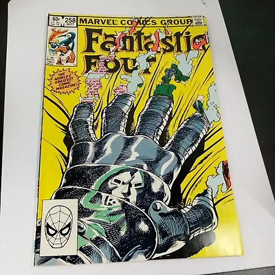 Buy FANTASTIC FOUR #258 Vs. Doctor Doom Marvel Sept. 1983 Direct Market Edition  • 7.10£