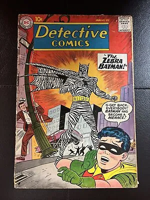 Buy Detective Comics #275 The Zebra Batman! Silver Age (Martian Manhunter) 1960 • 108.08£