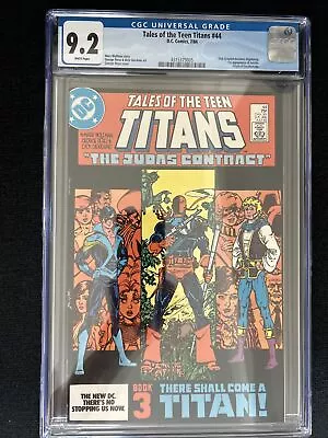 Buy Tales Of The New Teen Titans 44 DC 1984 CGC 9.2 1st App Nightwing And Jericho • 96.42£