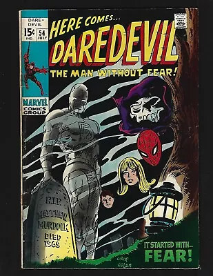 Buy Daredevil #54 FN- Colan 1st New Mr Fear (Starr Saxon) Karen Page Spider-Man • 16.60£