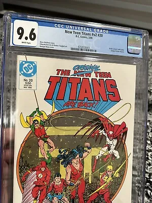 Buy New Teen Titans #v2 #20 Cgc 9.6 White Pages   Robin (jason Todd) Joins 1986 • 78.05£