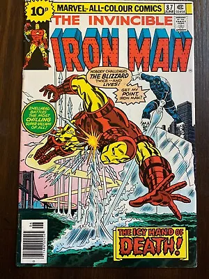 Buy Invincible Iron Man #87  Marvel Comics 1976 Bronze Age -pence Variant • 5.51£