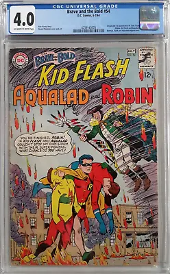 Buy 🔥brave And The Bold #54 Cgc 4.0*dc Comics 1964*1st App. Teen Titans*silver Age* • 351.81£