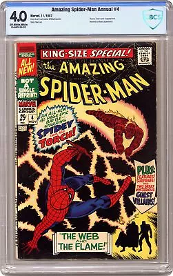 Buy Amazing Spider-Man Annual #4 CBCS 4.0 1967 23-0AF5128-012 • 79.06£