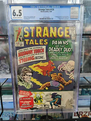 Buy Strange Tales #126 (1964) - Cgc Grade 6.5 - 1st Appearance Of Dormammu & Clea! • 316.24£