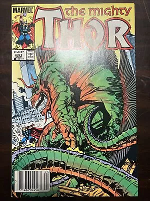 Buy Thor #341 DC Marvel Crossover Superman As Clark Kent Newsstand Marvel 1984 • 4£