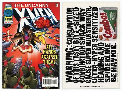 Buy Uncanny X-Men #333 (NM 9.4) 1st Full Appearance BASTION Gambit Jean 1996 Marvel • 3.16£