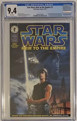 Buy Star Wars Heir To The Empire #1 CGC 9.4 1st App Thrawn Mara Jade 1995 Dark Horse • 150.21£
