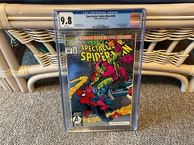 Buy Spectacular Spider-Man #200 (1993) Marvel FOIL Green Goblin White Pages CGC 9.8 • 95.39£