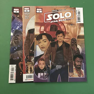 Buy SOLO: A STAR WARS STORY ADAPTATION #5 6 7 (2019) MARVEL COMICS Lot Of 3 • 10.24£