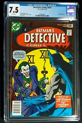 Buy Detective Comics #475 CGC 7.5 Batman, 1st App. The Laughing Fish Joker Cover • 157.98£