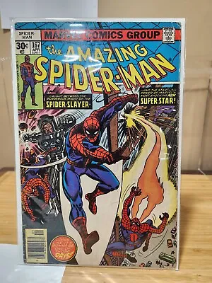 Buy Amazing Spider-Man # 167 - 1st Will-O'-The-Wisp Marvel • 11.86£