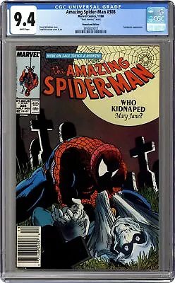 Buy Amazing Spider-Man #308D CGC 9.4 Newsstand 1988 3956023012 • 265.16£