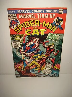 Buy Marvel Team Up #8 Spider-Man & The Cat KEY Comic Bronze Age April 1973 • 15.85£