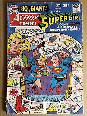 Buy Action Comics #360 (1968) Key! Origin Of Supergirl Silver Age Dc Comics • 23.64£