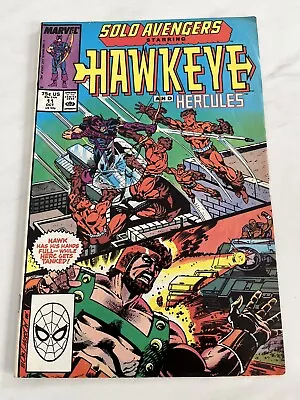 Buy Solo Avengers #11 - Starring Hawkeye And Hercules, 1988, Marvel Comic • 2.50£
