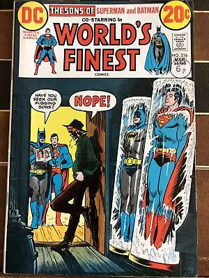 Buy Worlds Finest Comics / DC Comics / 1973 / Issue 216 • 8£