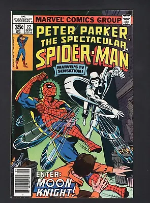 Buy Peter Parker: The Spectacular Spider-Man #22 First Spidey/Moon Knight '78 VF • 18.13£