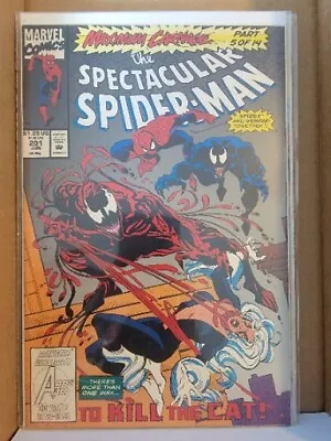 Buy Spectacular Spider-Man #201 Maximum Carnage Black Cat 1993 Marvel Comics F- • 4.70£