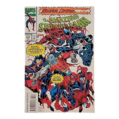 Buy Amazing Spider-Man #379 Venom Shriek Maximum Carnage Pt 7 Marvel • 9.85£