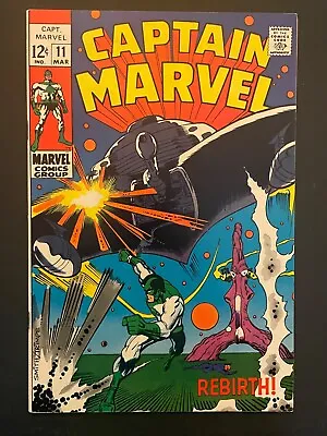 Buy Captain Marvel 11 Vol 1 High Grade 8.0 Marvel Comic Book D62-28 • 39.64£