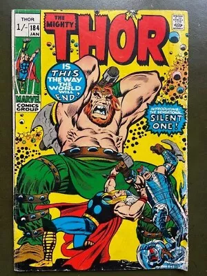 Buy The Mighty Thor, #184, Jan 1971. Introducing Silent One. Good. • 10£