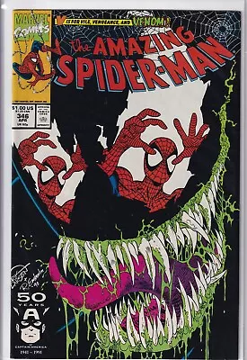 Buy HIGH GRADE VF+ The Amazing Spider-Man #346 Marvel Comics 1992 Venom Larsen • 15.99£