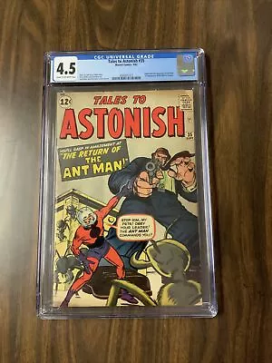 Buy Tales To Astonish #35 CGC 4.5 VG + 1st App. Ant-Man In Costume • 827.78£