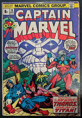 Buy Captain Marvel #28 1973 Pence Variant • 4.95£