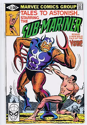 Buy Tales To Astonish Starring Sub-Mariner #12 Marvel 1980 '' A World Against Me! '' • 12.16£