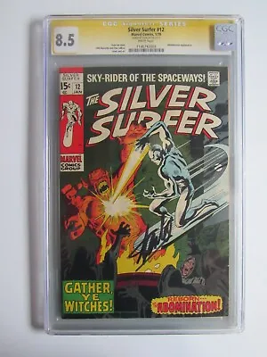 Buy Silver Surfer 12 CGC 8.5 SS Signed By Stan Lee  • 629.95£