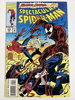 Buy Spectacular Spider-Man #202 (1993) Maximum Carnage Part 9 | Marvel Comics • 6.37£
