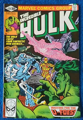 Buy Incredible Hulk #254! Marvel, 1980! First U-foes!! Early Hulk!! 9.4 Near Mint!! • 21.35£