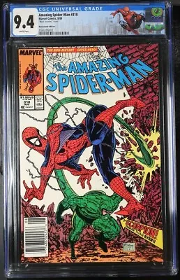 Buy Amazing Spider-Man # 318 (Marvel)1989 - CGC 9.4 WP Mark Jewelers - Custom Label  • 121.53£