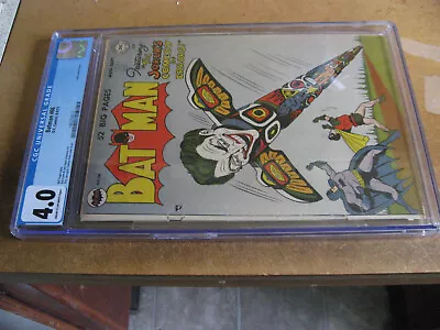 Buy Batman 66 Cgc 4.0 Joker Cvr And Story Totem Pole  Dc 1951 Golden Age • 1,120.85£