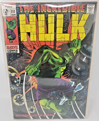 Buy Incredible Hulk #111 Warlord Supreme 1st Appearance *1969* 7.5 • 37.91£