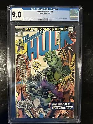 Buy Incredible Hulk #195 CGC 9.0 (Marvel 1976)  WP!  Doc Samson & Abomination Appr! • 59.30£
