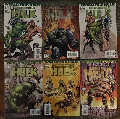 Buy Incredible Hulk #107-112 Marvel Comics 2007 World War Hulk Tie-In • 11.25£