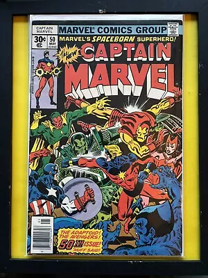 Buy Captain Marvel #50 1st Minn-Erva VG/F/5.0 (Marvel, 1977) 🙃 • 11.99£