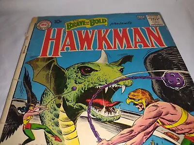 Buy 1961 BRAVE And The BOLD #34 1st Silver Age HAWKMAN ~LOW GRADE~GREAT OLD COPY • 197.16£
